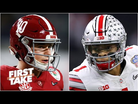 第一時間預告大學橄欖球季後賽全國錦標賽阿拉巴馬對俄亥俄州立大學的比賽。 (First Take previews Alabama vs. Ohio State in the College Football Playoff National Championship)
