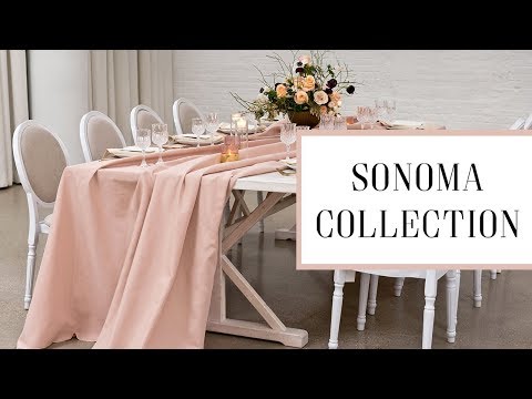 Bbj linens sonoma collection - nature inspired wedding table...