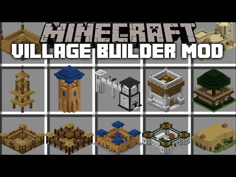 MC Naveed - Minecraft - Minecraft VILLAGE BUILDER MOD / INSTANTLY BUILD STRUCTURES VILLAGE !! Minecraft Mods