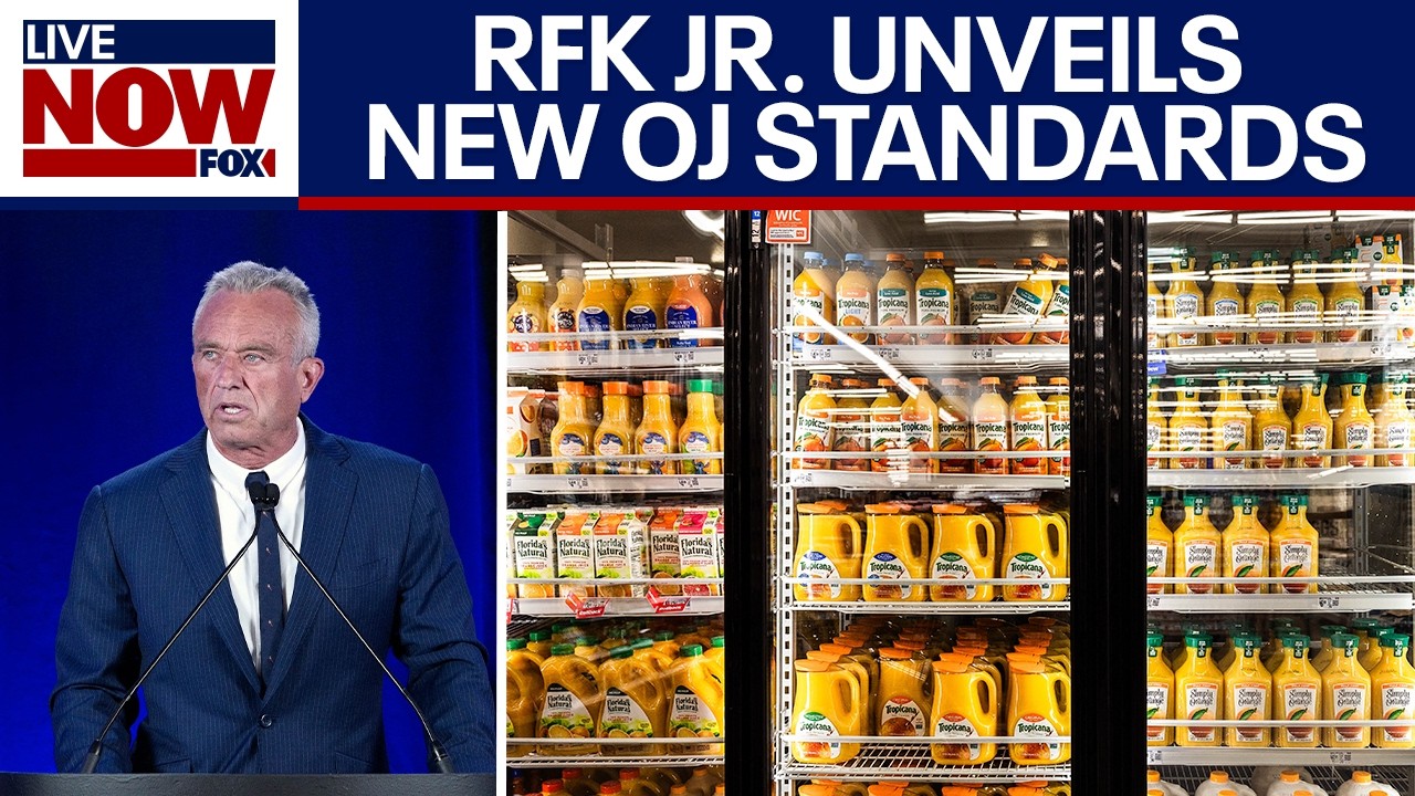 HHS Sec. RFK Jr. announces new standards for pasteurized orange juice