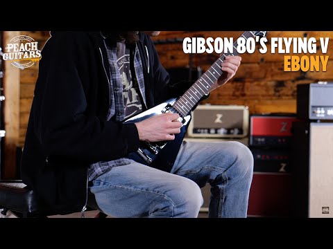 Gibson 80s Flying V Ebony image 7