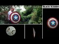 Captain America shield Throw effect in Black Screen