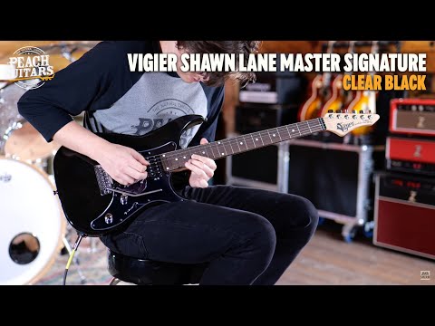 No Talking...Just Tones | Vigier Shawn Lane Master Signature HSH Tremolo Clear Black - 210041