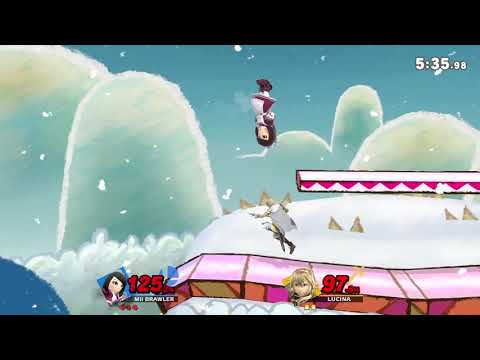 1221 Mii Brawler vs Lucina