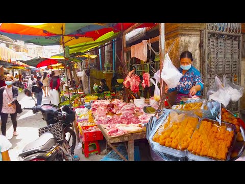 Street Food Tour  - Morning Walk Around Outside Boeng Tompon Market