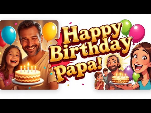 🎂 Happy birthday papa | Happy Birthday Song for Father in hindi #youtubecharts