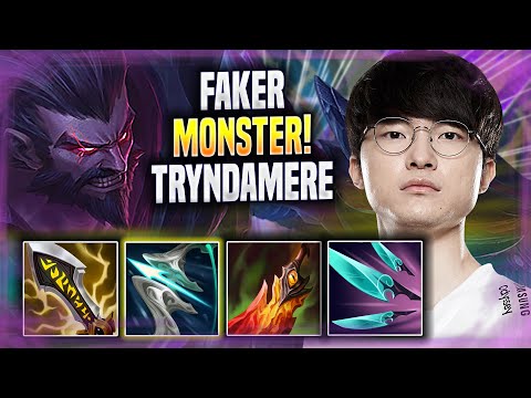 FAKER IS A MONSTER WITH TRYNDAMERE! - T1 Faker Plays Tryndamere MID vs Xerath! | Season 2022