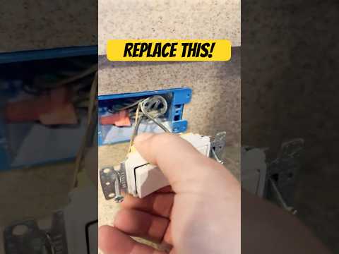 Replace a single-pole light switch! #diyprojects #electrical #handymanlife