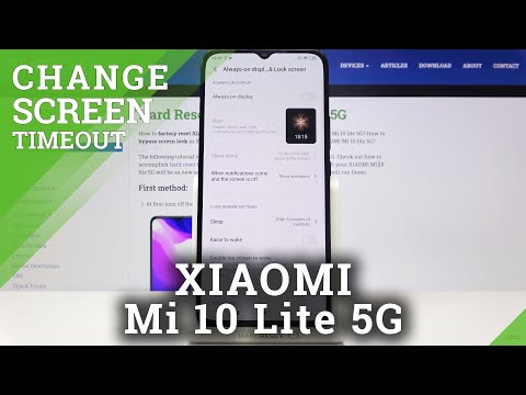 How to Change Screen Timeout in Xiaomi Mi 10 Lite 5G - Adjust Screen Timeout