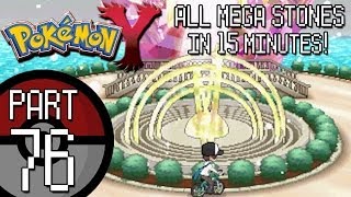 Pokemon X and Y - Part 76: Mega Ring Upgrade and Finding ALL Hidden Mega Stones in 15 Minutes!