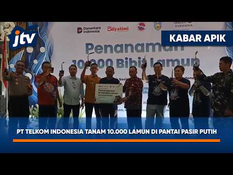 Penanaman 10.000 Bibit Lamun PT. Telkom Indonesia Regional 3. Program TJSL BISA Lestari: RAwat Pesisir, Pulihkan Arus.