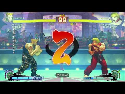 KichijyojiKEN [Ken] vs ACE・EIRIN [Guile] SSF4 Japanese Online Ranked Matches - TRUE-HD