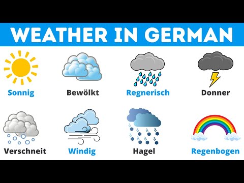 Weather Words in German | Learn German Weather Vocabulary Easily