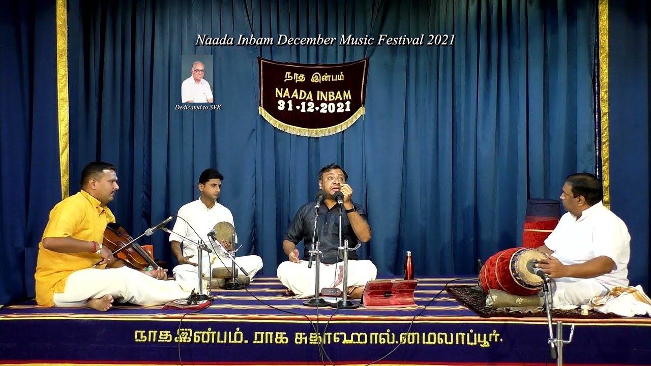 Vidwan Akshay Padmanabhan concert for Naada Inbam December Music Festival 2021.