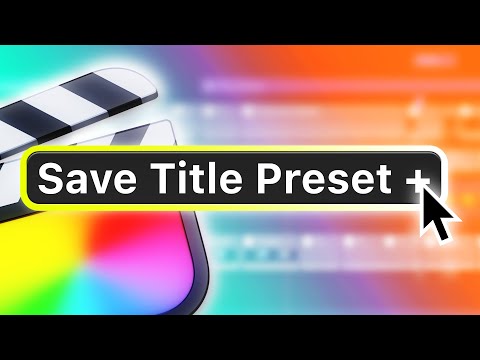 I didn't think this was possible in Final Cut Pro...