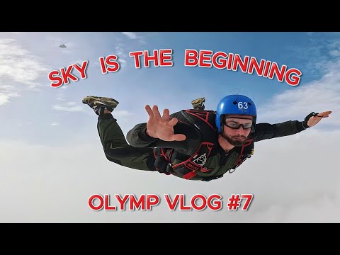 SKY IS THE BEGINNING- MEINE ERSTEN FALLSCHIRMSPRÜNGE 🪂 OLYMP VLOG #7