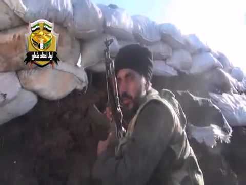 رباط مقاتلي لواء أحفاد عثمان في جبهة خضور في ريف حمص ورصد طريق إمداد قوات النظام باتجاه قرية أم شرشوح