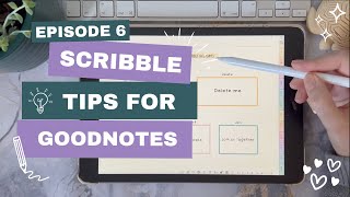 ✏️👀 How to use apple Scribble in goodnotes | GoodNotes 6 Tutorial | iPad Planner | Apple Pencil
