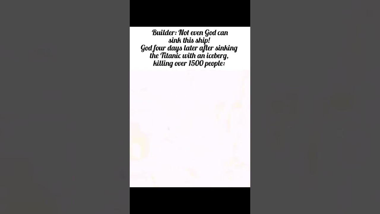 “Mildly” offensive Titanic meme