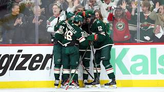 A WILD start to Game 3! Kaprizov and Hughes strike for 2 goals in 1:33!