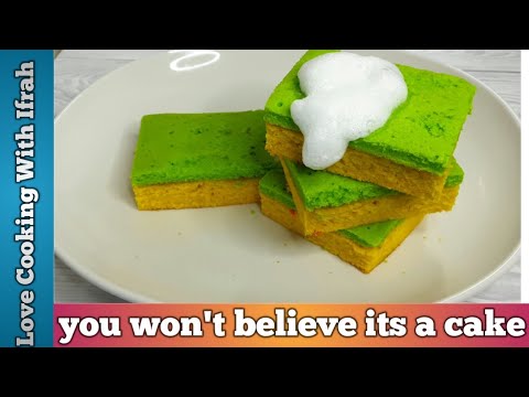DISH SPONGE CAKE/ILLUSION CAKE/SIMPLE AND EASY (2020)