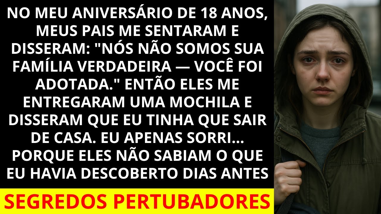 No meu aniversário de 18 anos, meus pais disseram que eu era adotada, mas eles não sabiam o que eu..