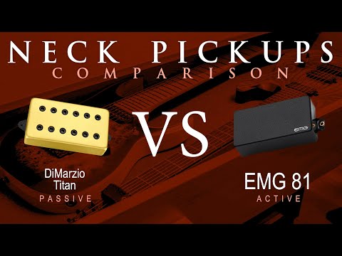 DiMarzio TITAN vs EMG 81 - Neck Pickup Guitar Tone Comparison Demo