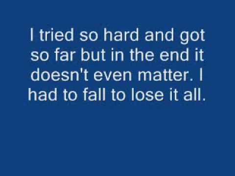 Linkin Park-In The End Lyrics