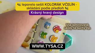 KOLORÁK VČELÍN - Skládání podle předloh. Suchý zip (2-6 let)