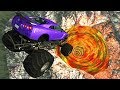 BeamNG.drive - Cars Jumping Into hot Lava Vortex #2 (Glowing Whirpool)