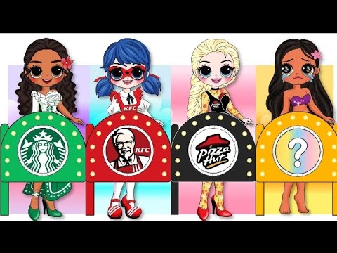 Disney Princess, Ladybug & Encanto Isabella get NEW FOOD DRESS / DIYs Paper Dolls & Crafts