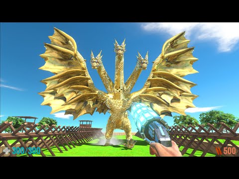 King Ghidorah vs FPS Avatar - Animal Revolt Battle Simulator