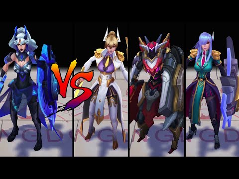 DWG Leona vs Battle Academia (+Prestige), Mecha Kingdoms Leona Skin Comparison Spotlight 2021