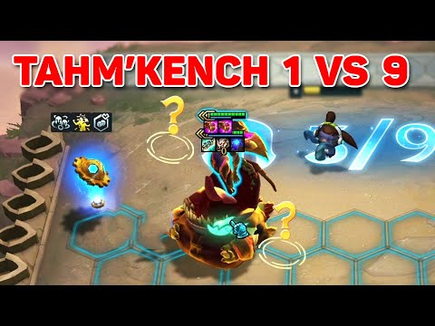 3 Star Tahm'Kench Eats 3 Star Kai'sa | ft. Tahm'kench 1vs9 | TFT SET 6