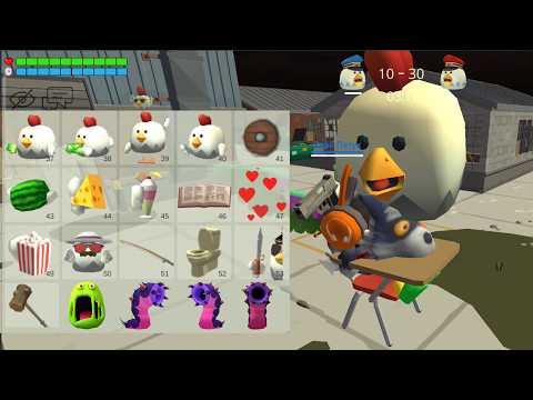 Chicken Gun New Update 4.9.0 BattleRoyalePvP || Pro VS Hacker || Android Gameplay Video