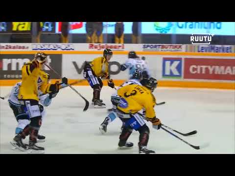 Alexandre Texier Beautiful Assist vs. Pelicans (2017-18 Liiga Regular Season)