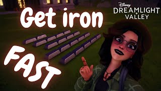 FASTEST and most EFFICIENT way to get IRON in Disney Dreamlight Valley!