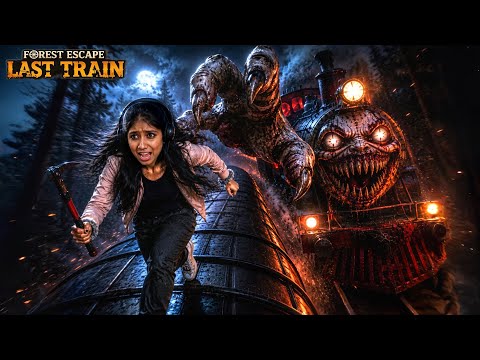 ESCAPE FROM THE HAUNTED FOREST USING A CURSED TRAIN! 🚂😱