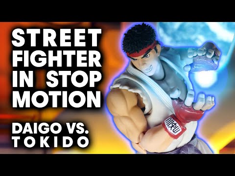Street Fighter V in Stop Motion: Daigo vs. Tokido  | Red Bull Kumite ANIMATED