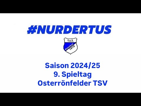 9. Spieltag - Osterrönfelder TSV