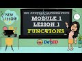 FUNCTIONS SHS GRADE 11 GENERAL MATHEMATICS QUARTER 1 MODULE 1 LESSON 1