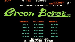 Green Beret - Arcade Game Play WalkThrough