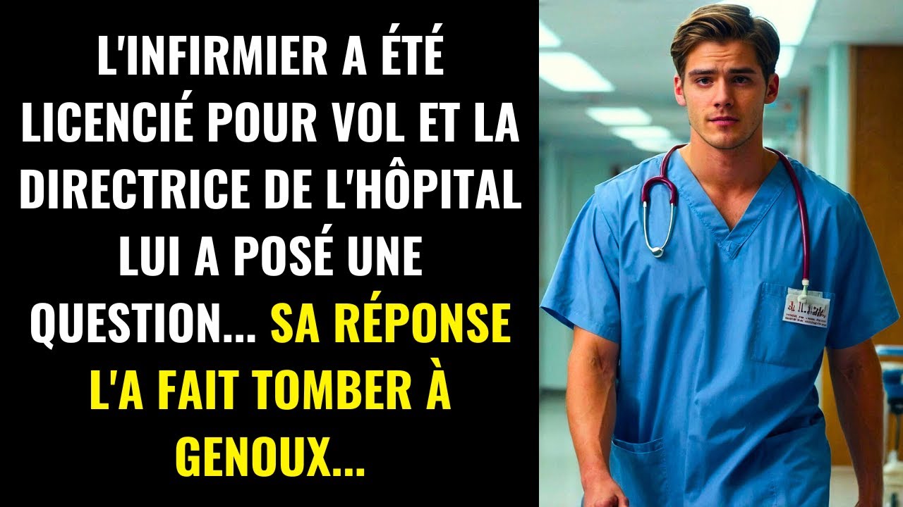 L'INFIRMIER A ÉTÉ LICENCIÉ POUR VOL ET LA DIRECTRICE DE L'HÔPITAL LUI A POSÉ UNE QUESTION...