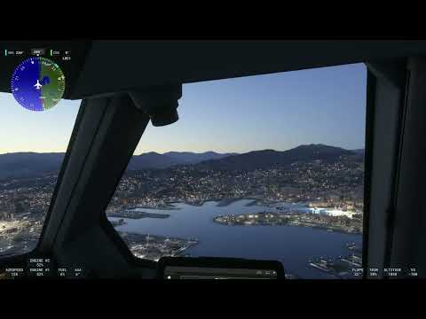 Beautiful landing in Genoa LIMJ in the a330 ATC VATSIM MSFS 2024