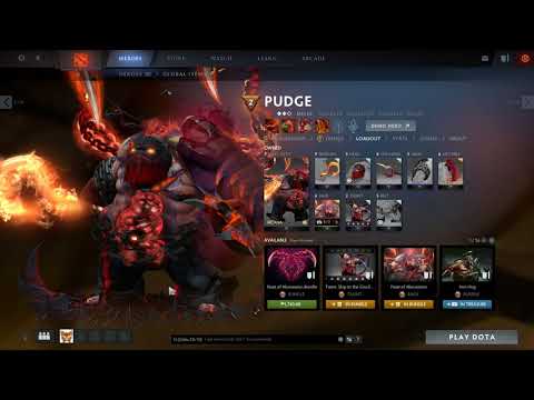 Pudge ARCANA with Scorching talon and mix items