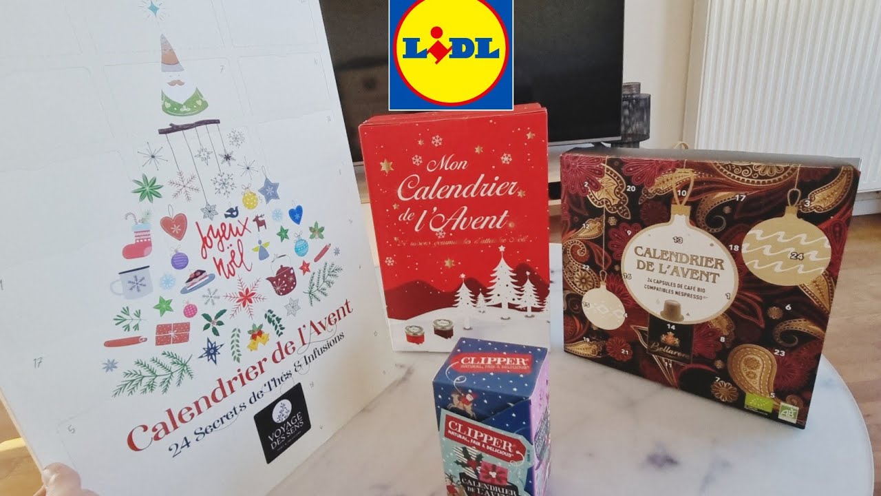 🫖🎅🏻OUVERTURE CALENDRIERS DE L'AVENT LIDL 2021 : confiture, café, thé