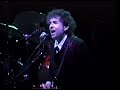 Million Miles - Bob Dylan, NYC January 20, 1998. The smokiest of blues numbers from Time Out of Mind