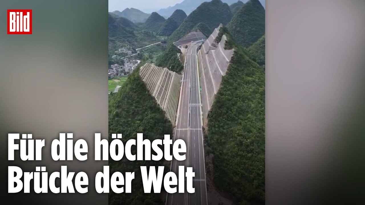 China spaltet einen ganzen Berg für XXL-Bauprojekt