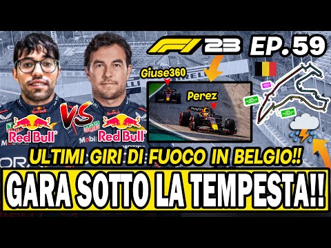 GARA SOTTO LA TEMPESTA DI SPA! ULTIMI GIRI DI FUOCO!! F1 23 CARRIERA PILOTA EP.59