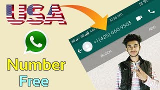 How to generate USA number for whatsapp free || Whatsapp trick 2018 || Get U.S fake number free (+1)